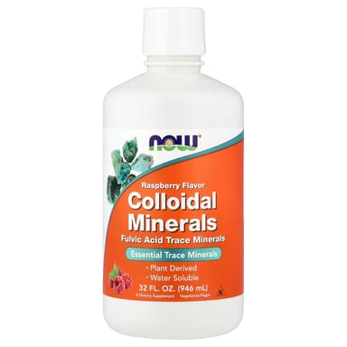 Минерал NOW Foods Colloidal, вкус Raspberry, 946 мл