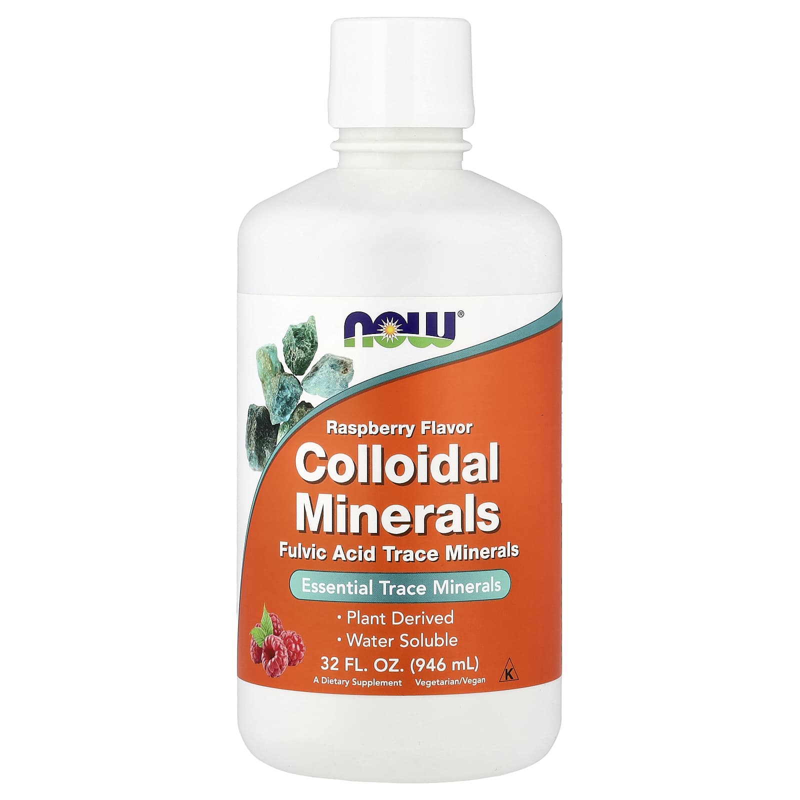 Минерал NOW Foods Colloidal, вкус Raspberry, 946 мл