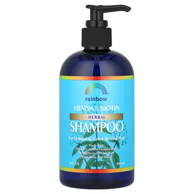Фото товара: Шампунь Rainbow Research Henna & Biotin Herbal For Normal or Color Treated Hair, 360 мл