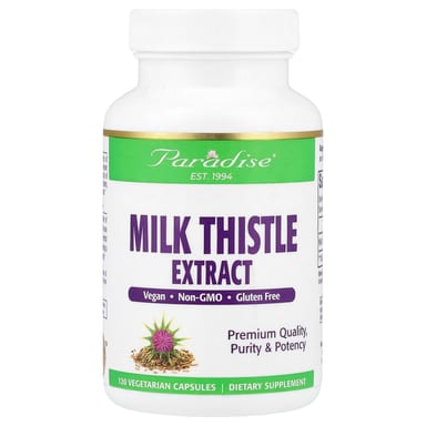 Расторопша Paradise Herbs Extract, 250 мг, 120 растительных капсул
