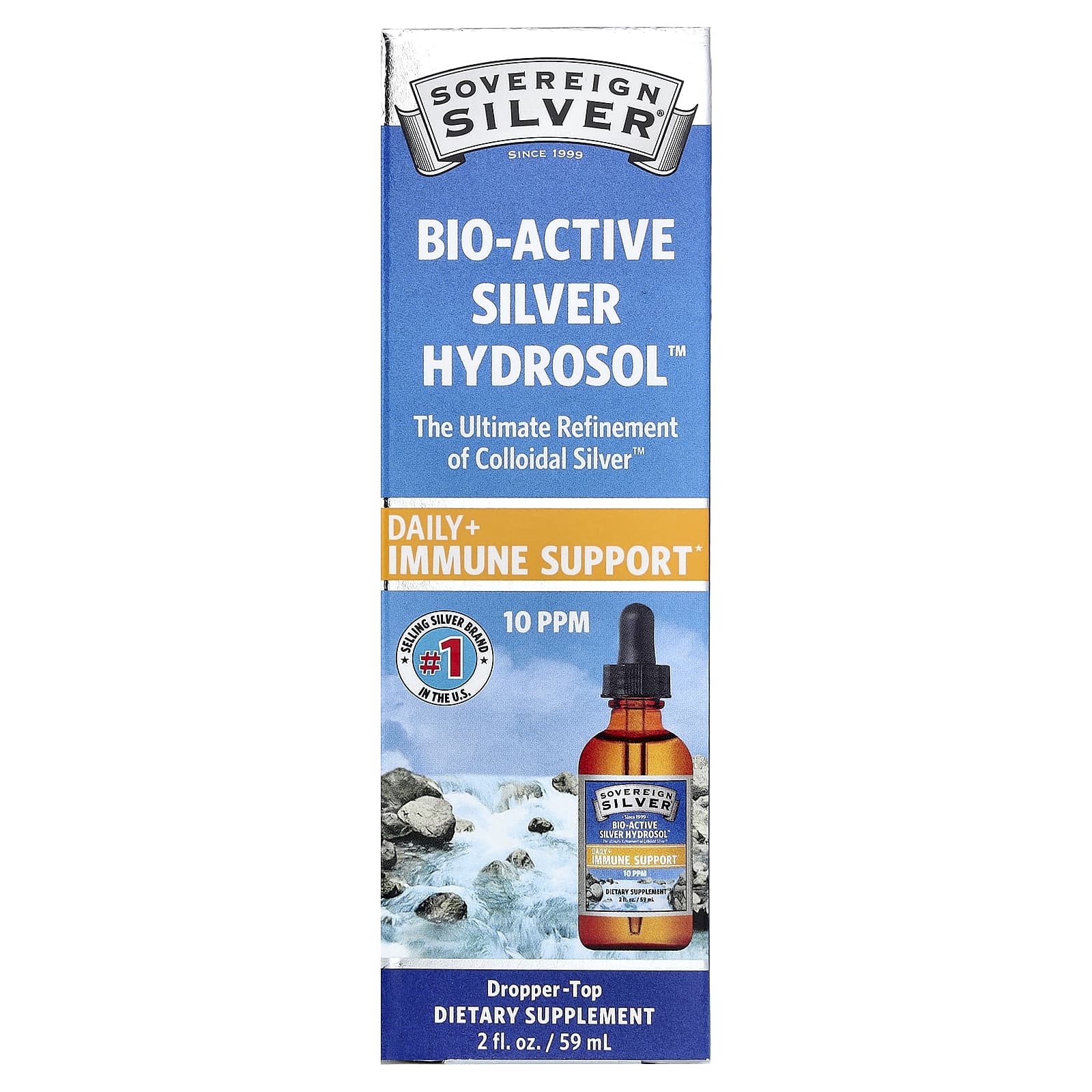 Bio-Active Silver Hydrosol Sovereign Silver Bio-Active Silver Hydrosol™ Dropper-Top, 59 мл — фото 3