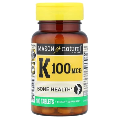 Витамин K Mason Natural, 100 мкг, 100 таблеток