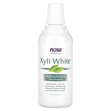 Ополаскиватель для полости рта NOW Foods Solutions XyliWhite Fluoride-Free, оттенок Refreshmint, 473 мл