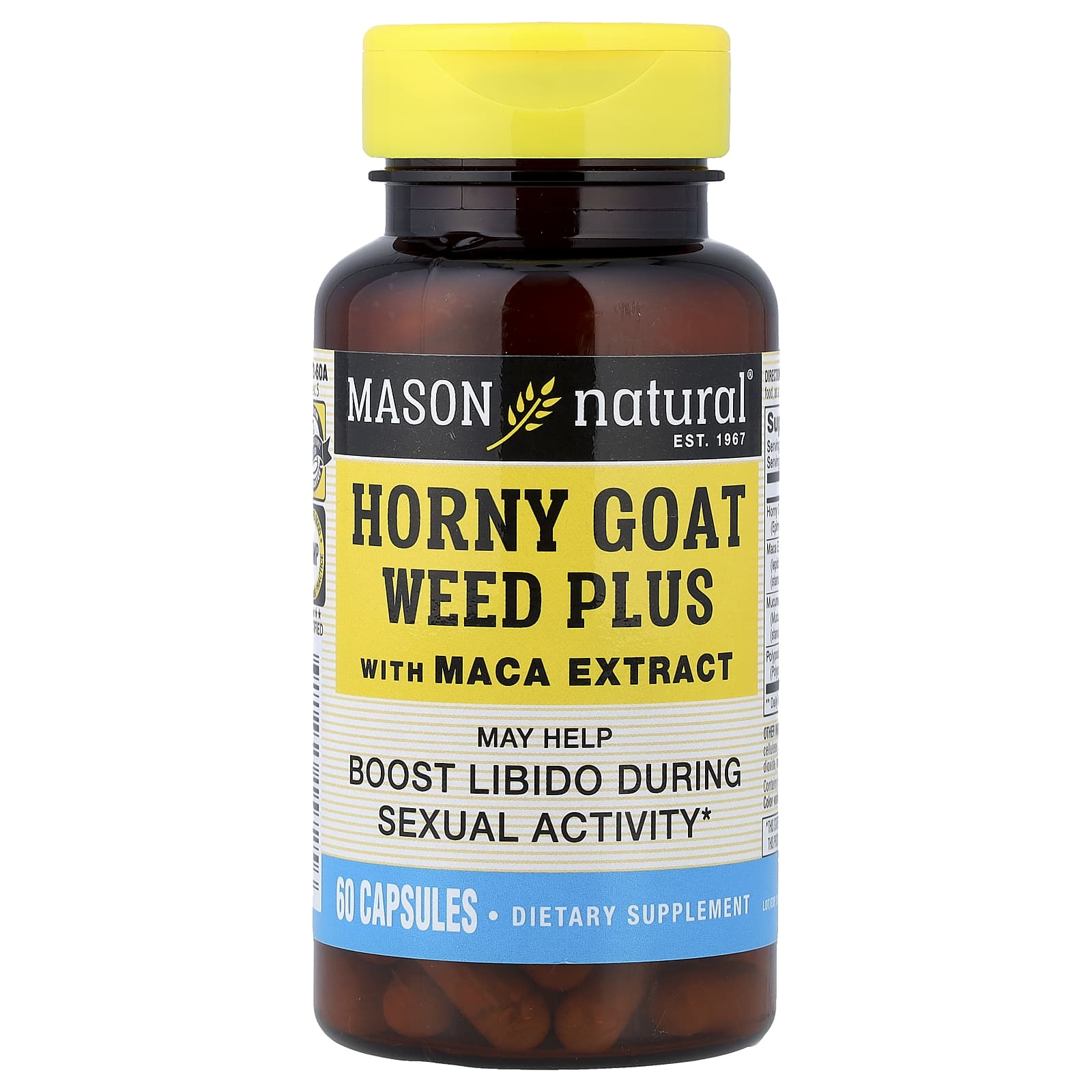 Мака Mason Natural Horny Goat Weed Plus With Extract, 60 капсул