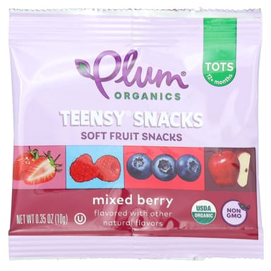 Фрукты для детей Plum Organics, 5 упаковок по 10 г
