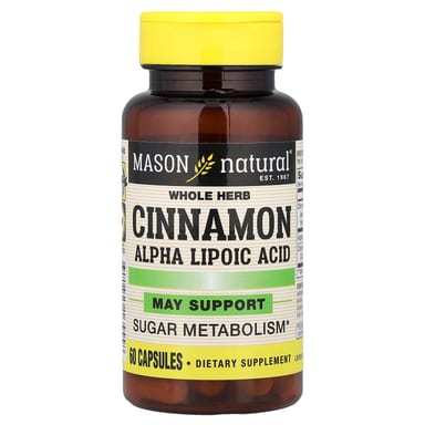 Альфа-липоевая кислота Mason Natural Cinnamon, 60 капсул