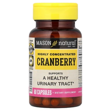 Клюква Mason Natural Highly Concentrated, 450 мг, 60 капсул