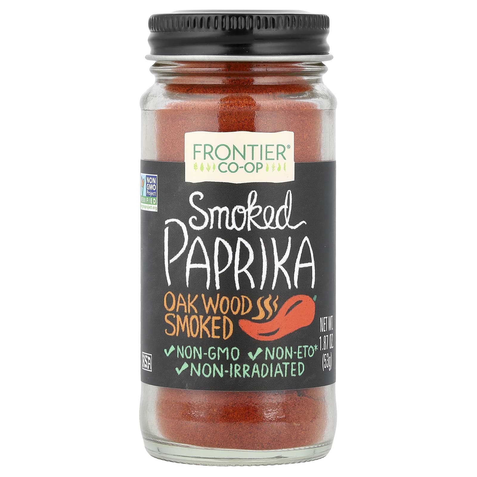 Паприка Frontier Co-op Oak Wood Smoked, 53 г