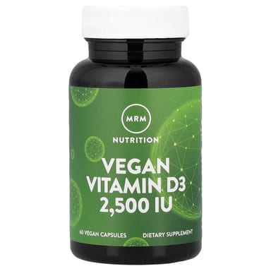 Витамин D3 MRM Nutrition Vegan, 62.5 мкг (2500 МЕ), 60 растительных капсул
