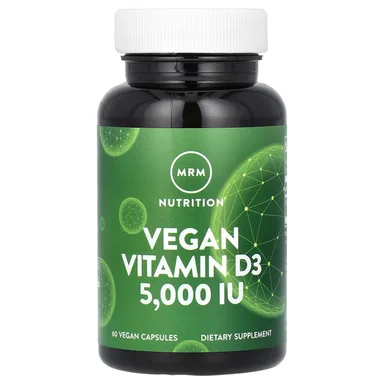 Фото товара: Витамин D3 MRM Nutrition Vegan, 125 мкг (5000 МЕ), 60 растительных капсул