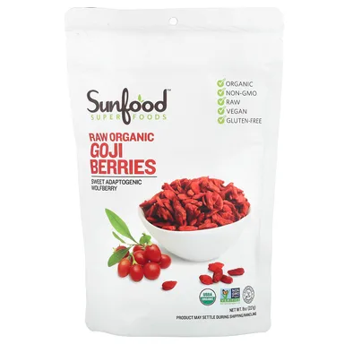 Фото товара: Ягоды годжи Sunfood Raw Organic, 227 г