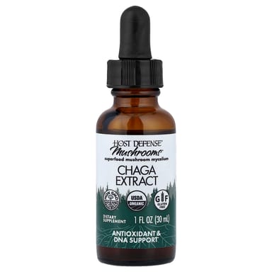 Грибной комплекс Host Defense™ Organic Chaga Extract, 30 мл