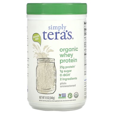 Сывороточный протеин Simply Tera's Organic Plain Unsweetened, 340 г