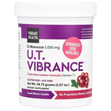 D-манноза Vibrant Health U.T. Vibrance™ D-Mannose Version 1.1, 58.75 г