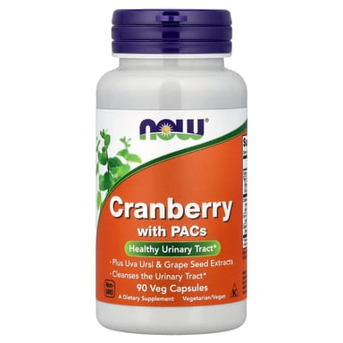 Клюква NOW Foods, вкус Cranberry with PACs, 90 растительных капсул