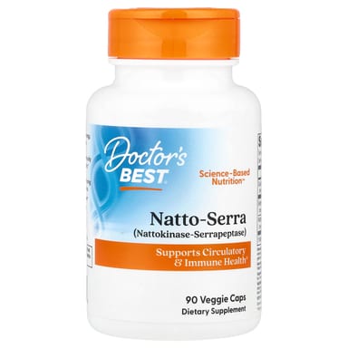 Натто-Серра Doctor's Best, 90 вегетарианских капсул