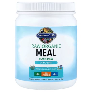Протеиновый коктейль Garden of Life RAW Organic Lightly Sweet, 532 г