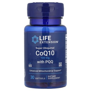 Коэнзим Q10 Life Extension Super Ubiquinol with PQQ, 100 мг, 30 мягких капсул
