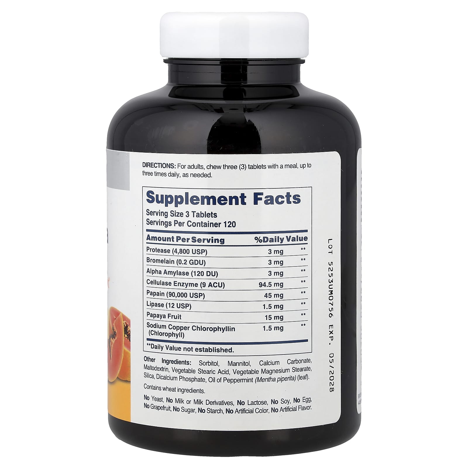 Фермент American Health Chewable Super Papaya Plus, 360 таблеток — фото 2