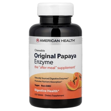 Фермент American Health Original Chewable Papaya, 250 таблеток