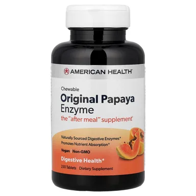 Фото товара: Фермент American Health Original Chewable Papaya, 250 таблеток