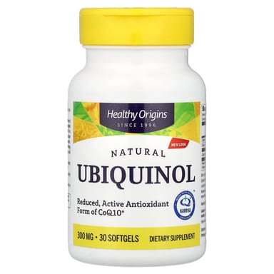 Убихинол Healthy Origins Natural, 300 мг, 30 мягких капсул