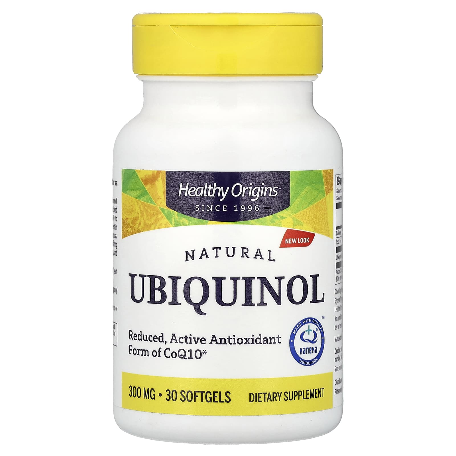 Убихинол Healthy Origins Natural, 300 мг, 30 мягких капсул