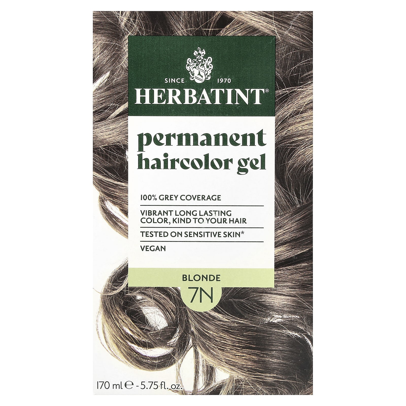 Гель Herbatint Permanent Haircolor 7N Blonde, 170 мл — фото 3