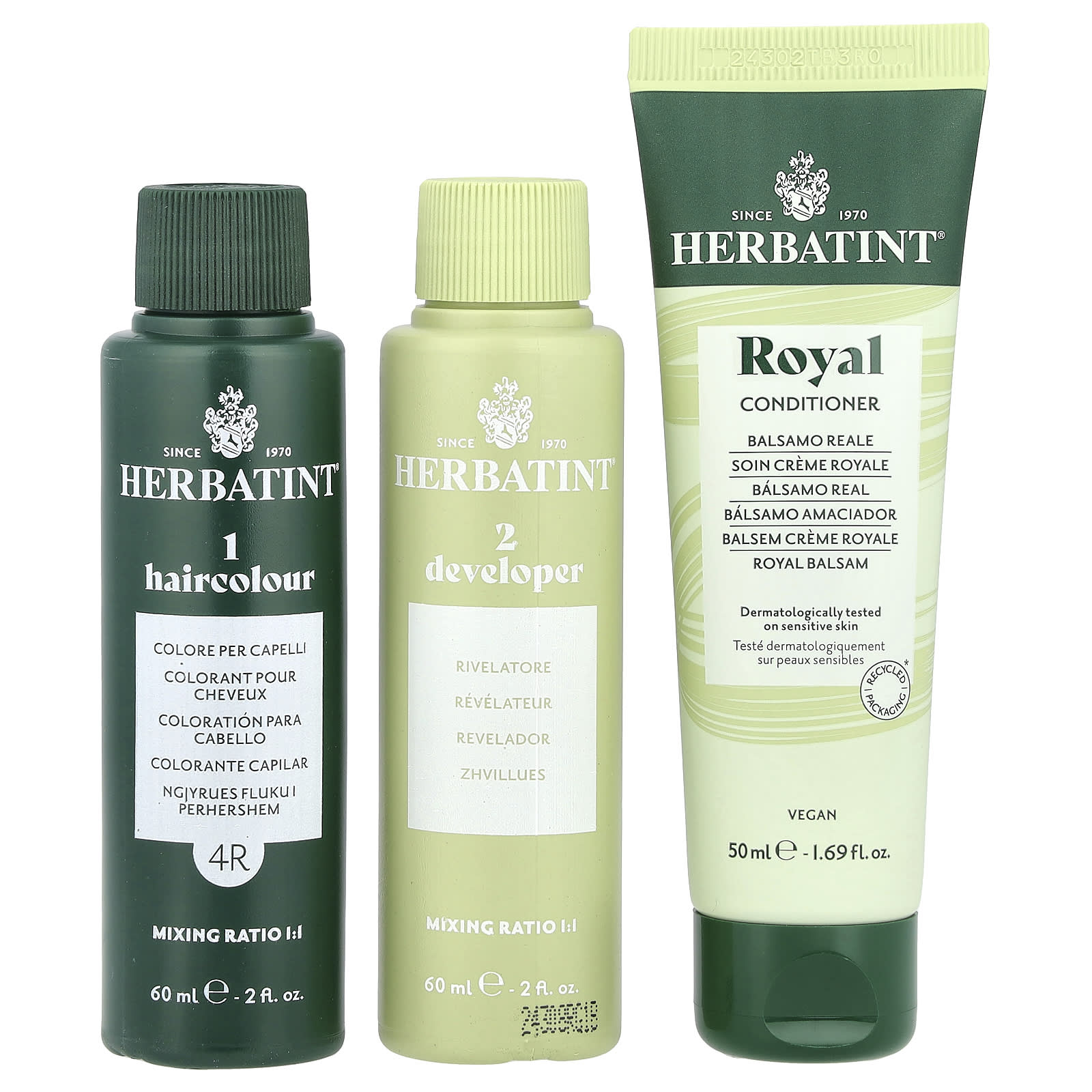 Гель Herbatint Permanent Haircolor 4R Copper Chestnut, 170 мл