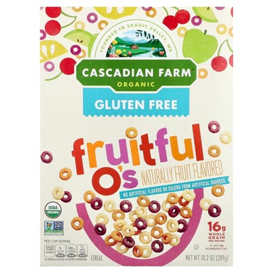 Хлопья Cascadian Farm Organic Fruitful O's, 289 г