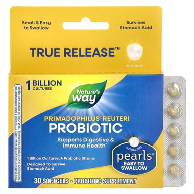 Пробиотик Nature's Way Primadophilus Reuteri 1 Billion, 30 мягких капсул