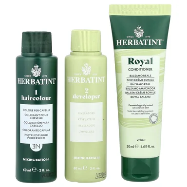Фото товара: Гель Herbatint Permanent Haircolor 3N Dark Chestnut, 170 мл