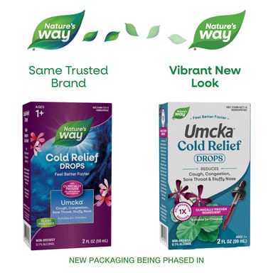 Комплекс Umcka Nature's Way® Cold Relief Drops, для детей от 1 лет, 59 мл, капли