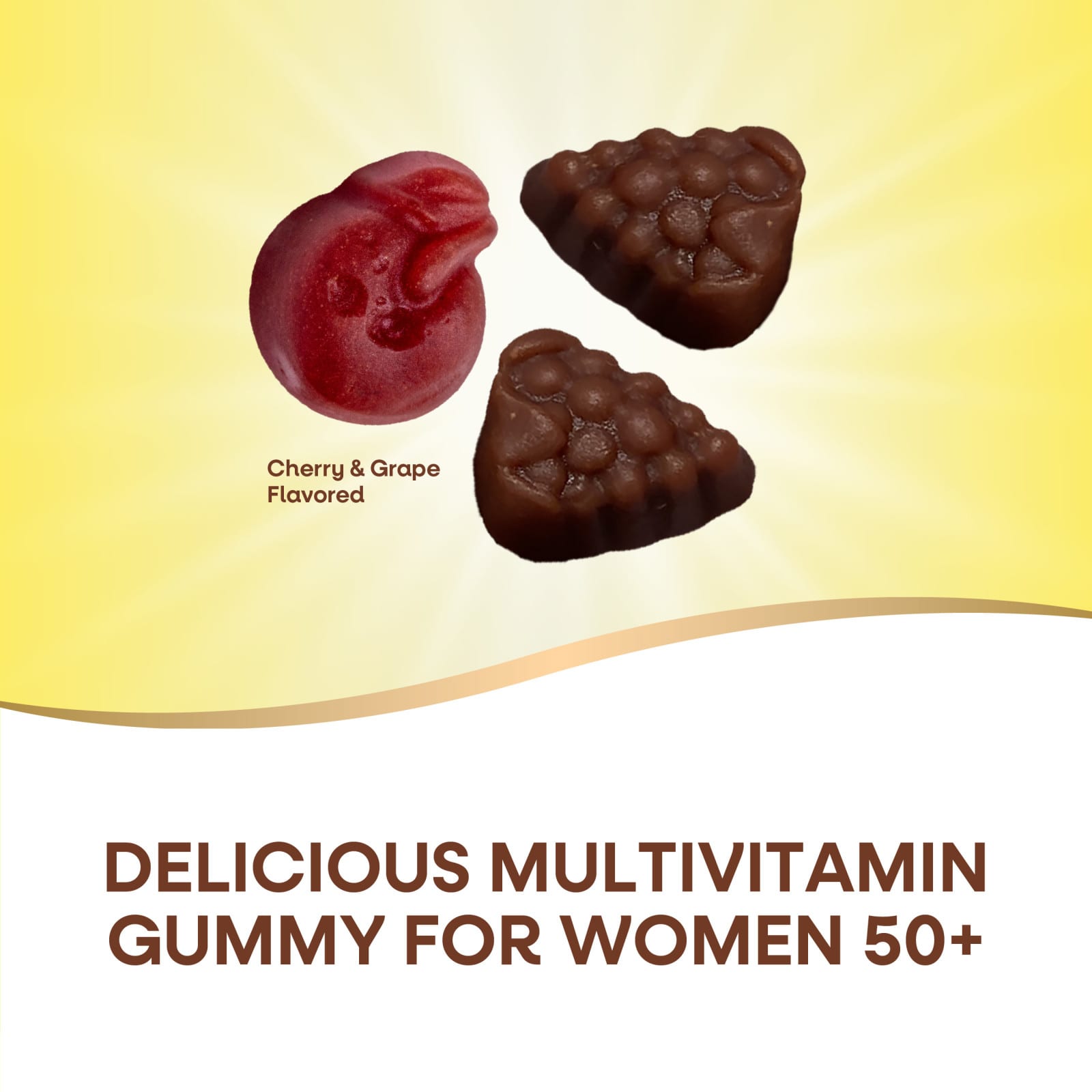Мультивитамины Nature's Way Alive!® Women's 50+ Premium Gummy Cherry & Grape, 75 жевательных пастилок — фото 3