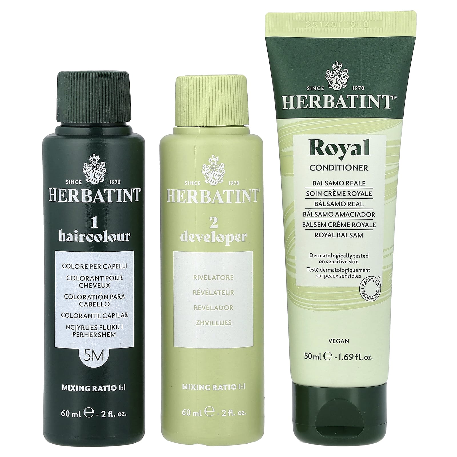 Гель Herbatint Permanent Haircolor 5M Light Mahogany Chestnut, 170 мл — фото 2