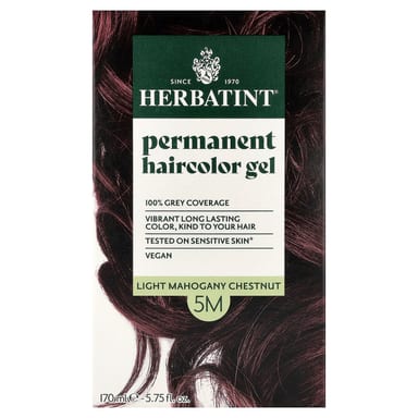 Гель Herbatint Permanent Haircolor 5M Light Mahogany Chestnut, 170 мл