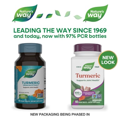 Куркума Nature's Way 60 Vegan Tablets, 500 мг, таблетки