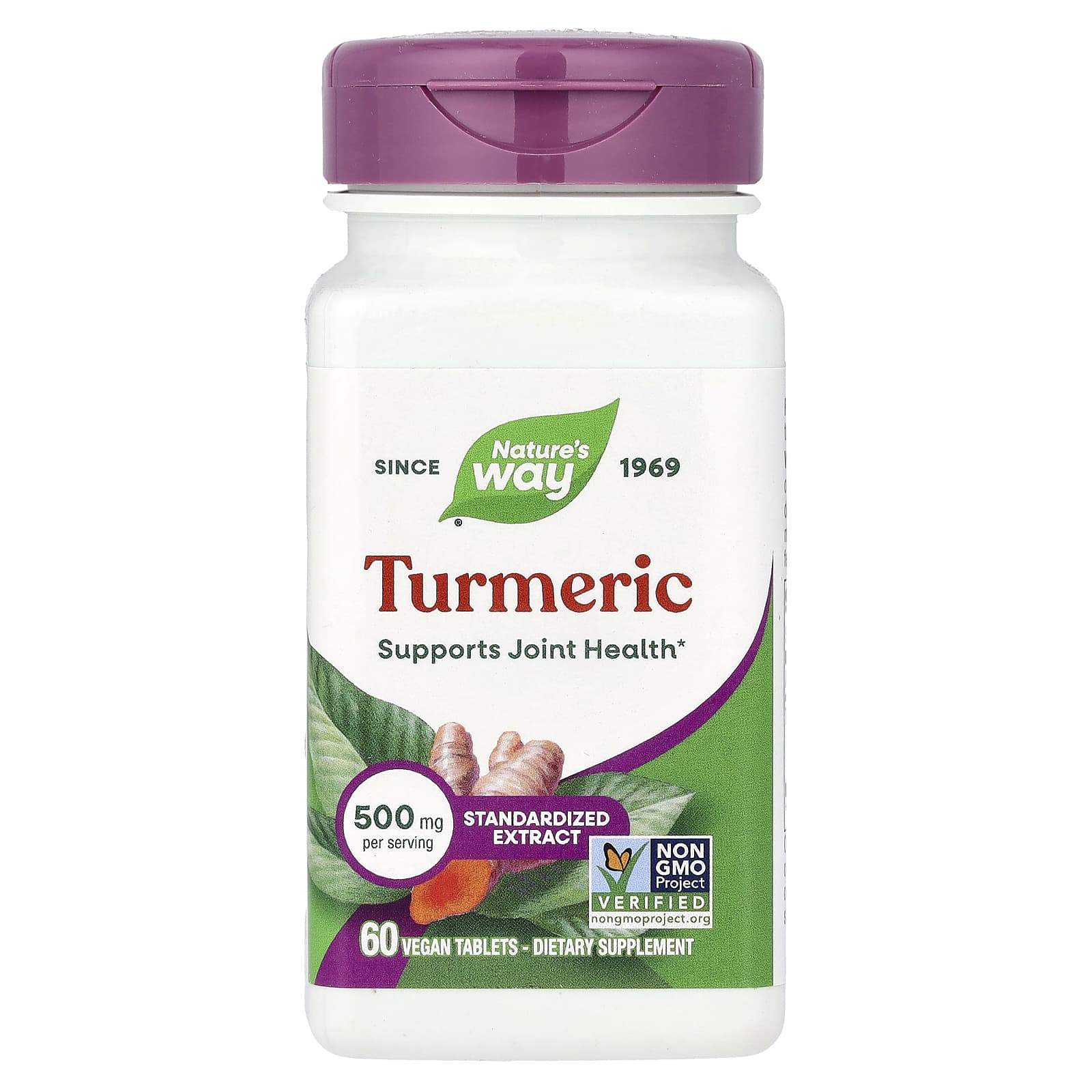 Куркума Nature's Way 60 Vegan Tablets, 500 мг, таблетки — фото 6