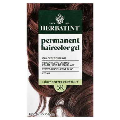 Фото товара: Гель Herbatint Permanent Haircolor 5R Light Copper Chestnut, 170 мл