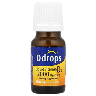 Витамин D3 Ddrops Liquid 2 000 IU, 5 мл, жидкая форма