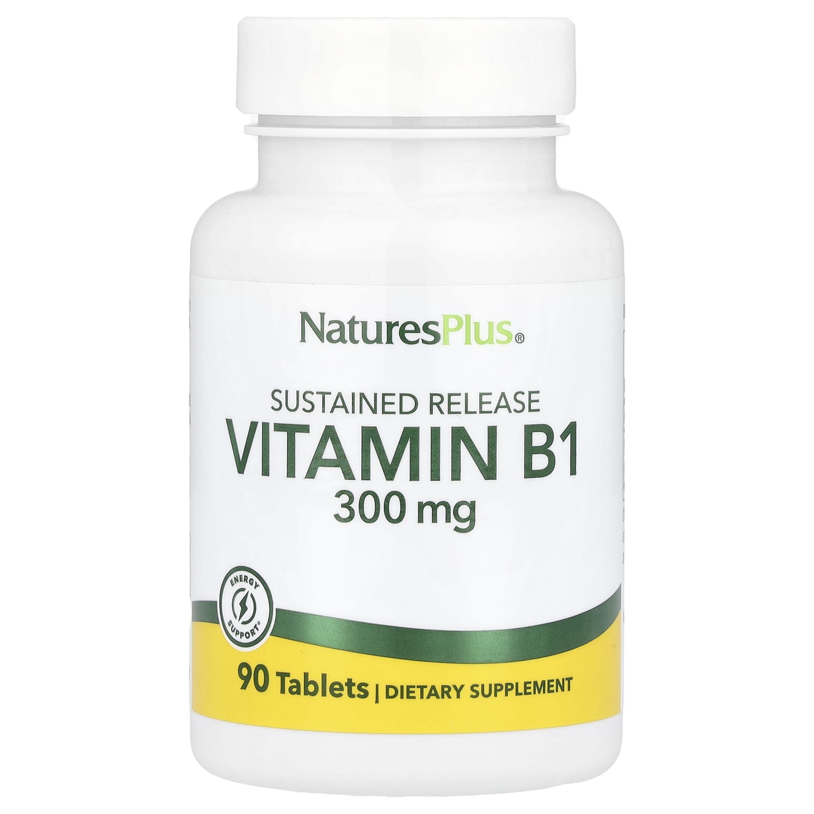 Витамин B1 NaturesPlus, 300 мг, 90 таблеток