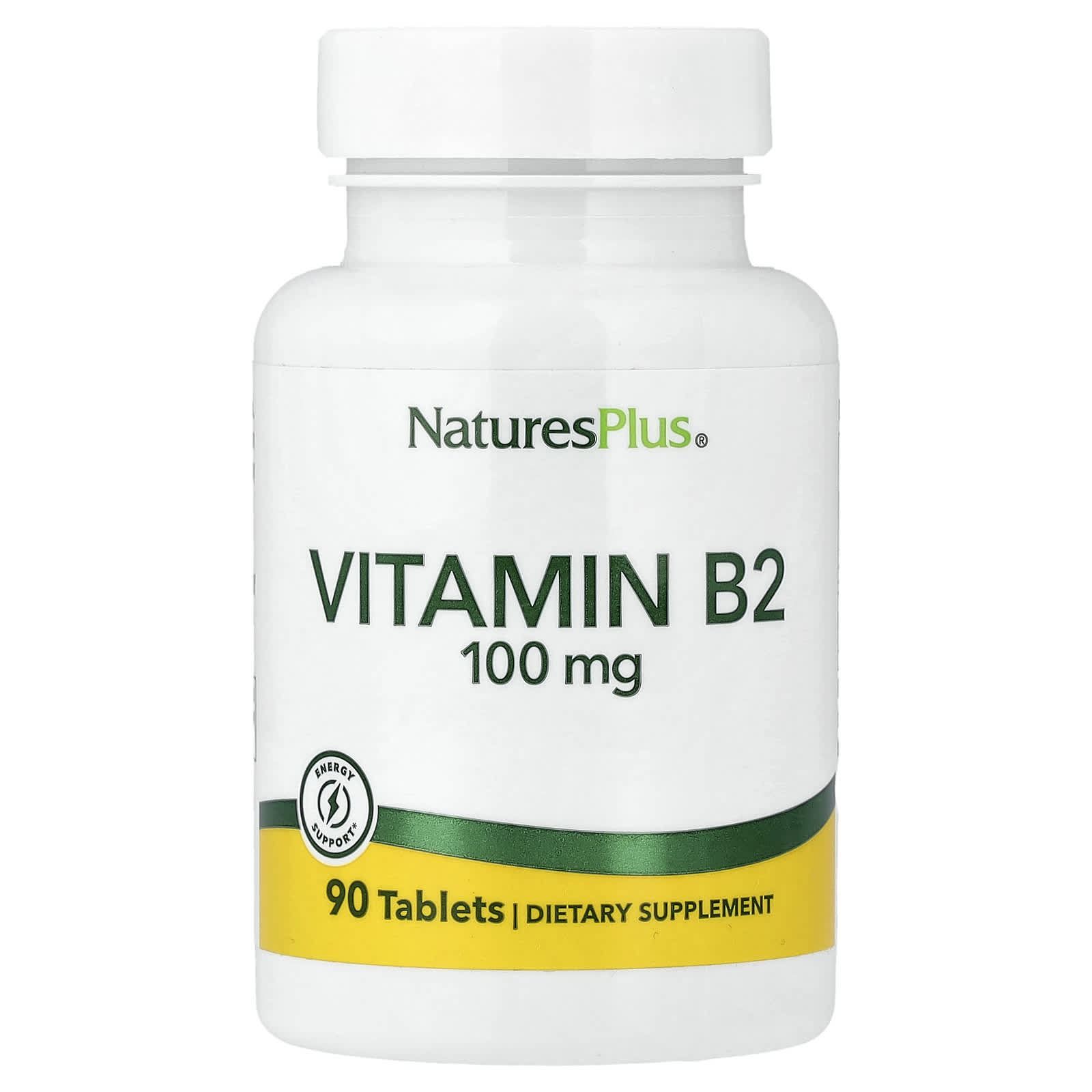 Витамин B2 NaturesPlus, 100 мг, 90 таблеток
