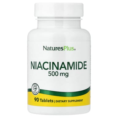 Ниацинамид NaturesPlus, 500 мг, 90 таблеток