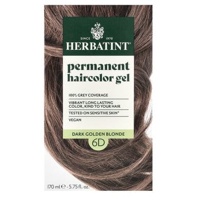 Гель Herbatint Permanent Haircolor 6D Dark Golden Blonde, 170 мл
