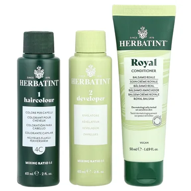 Фото товара: Гель Herbatint Permanent Haircolor 4C Ash Chestnut, 170 мл