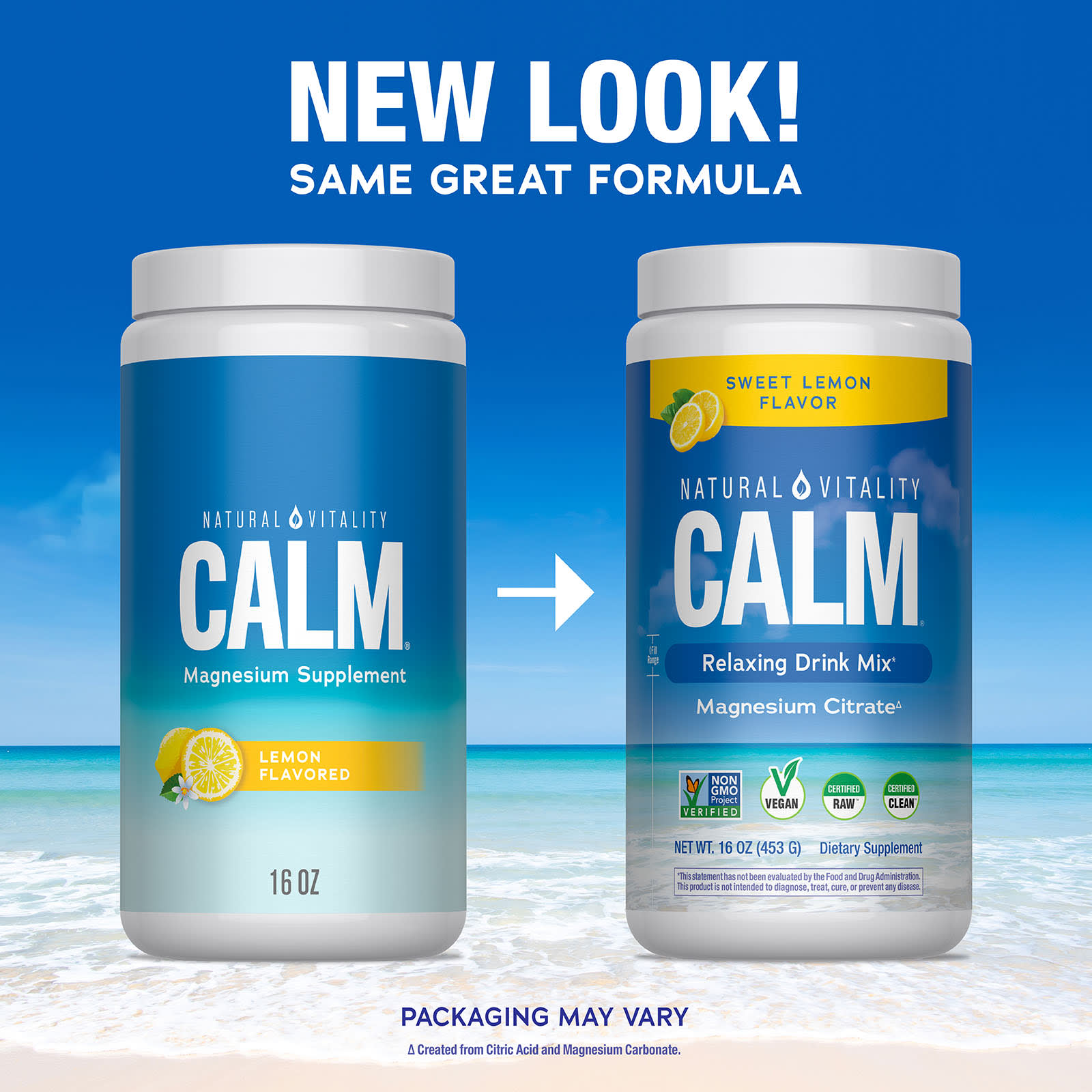 Напиток CALM Natural Vitality CALM®, вкус Sweet Lemon, 453 г, смесь для напитка — фото 3