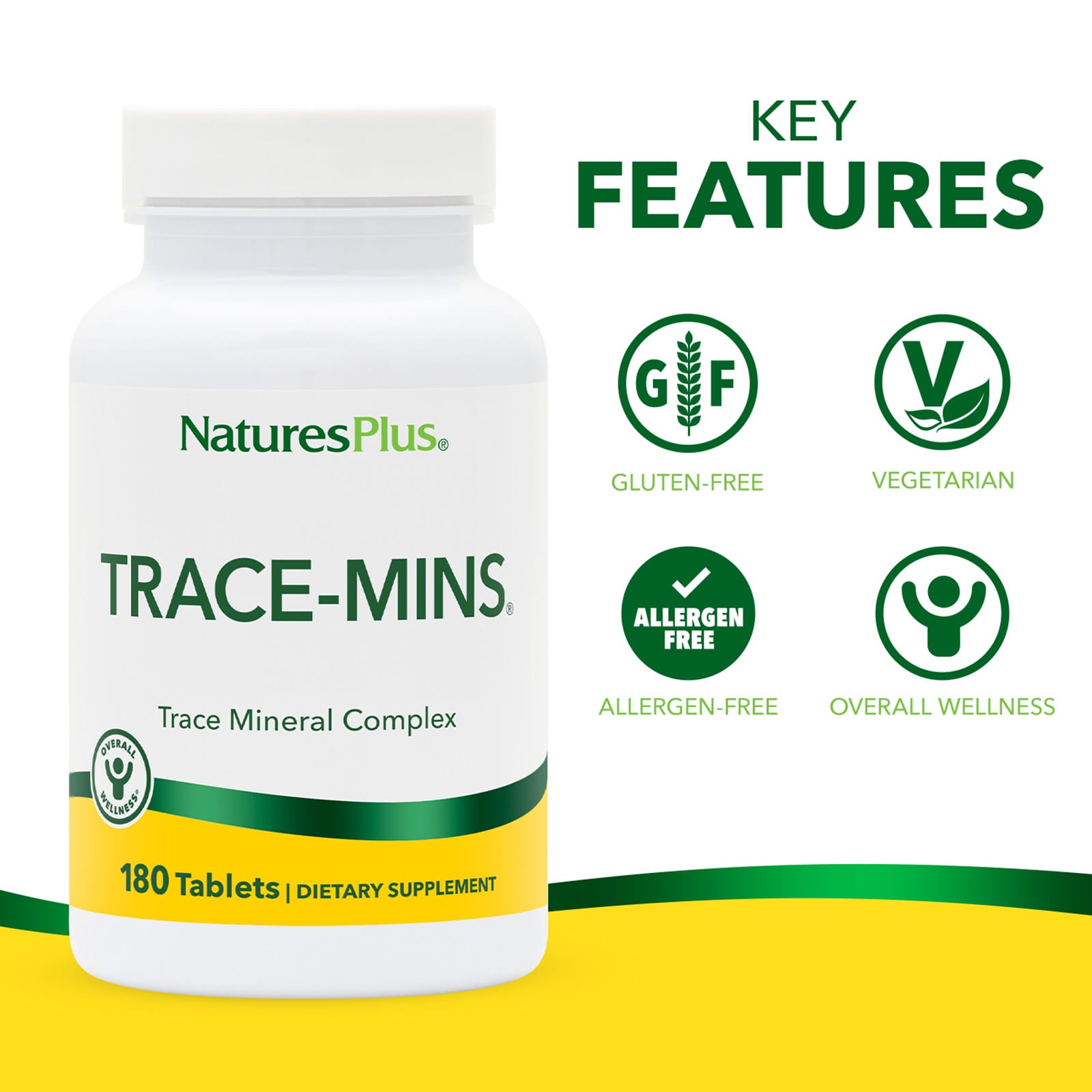 Комплекс NaturesPlus Trace-Mins® Trace Mineral, 180 таблеток — фото 3