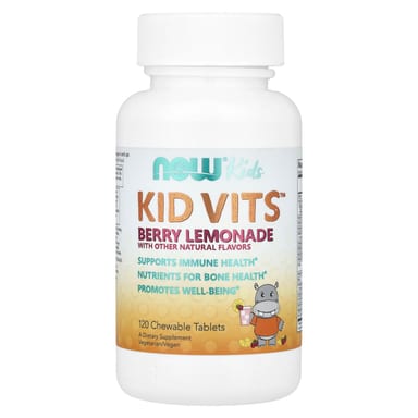 Детские мультивитамины Kid Vits NOW Foods™, вкус Berry Lemonade, 120 жевательных таблеток