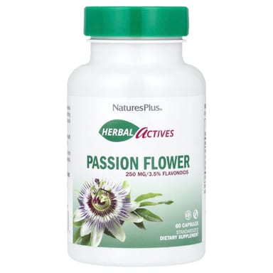 Пассифлора NaturesPlus Herbal Actives, 250 мг, 60 капсул