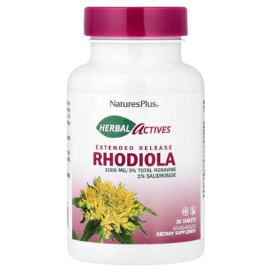 Родиола NaturesPlus Herbal Actives Extended Release, 30 таблеток